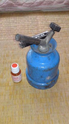 バーナーとライターとフラックスと