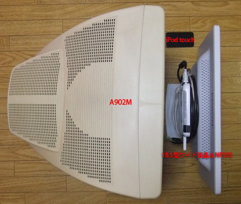 A902と液晶を並べると・・
