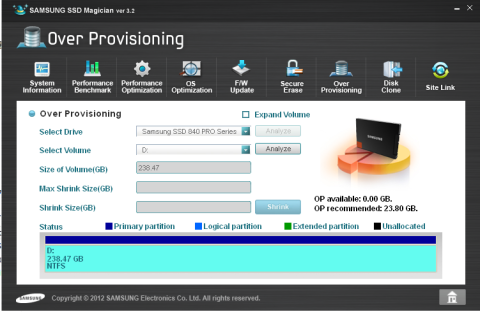 オーバープロビジョニング