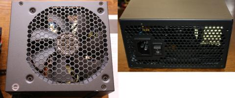 左:電源FAN部 右:電源後部