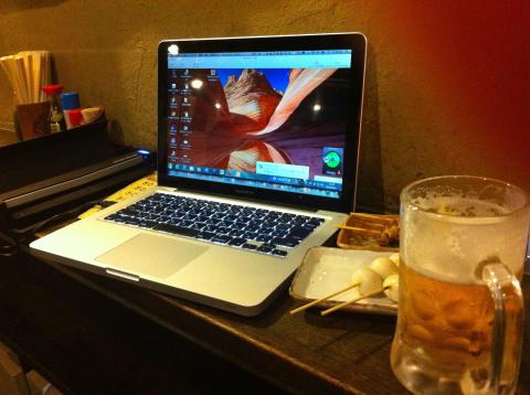 飲み屋でスキャン出来ます、結構専有面積も狭いよ