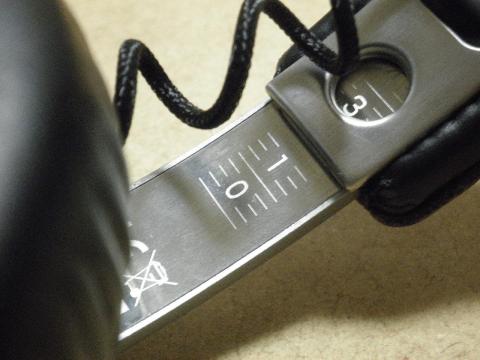 カチカチと小気味よく調整出来る