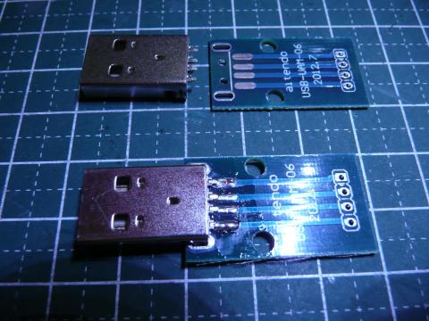 下:ハンダ付け後