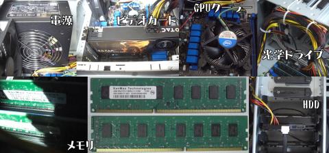 内部パーツの拡大ショット