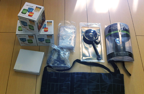 入っていたもの一覧