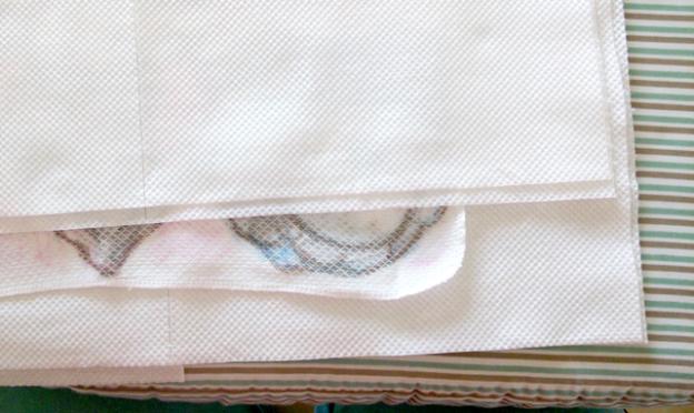 念のためキッチンペーパー2枚重ねてます