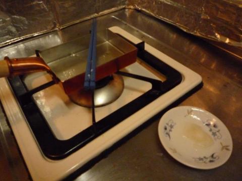 油をとった皿を用意しておくとよい