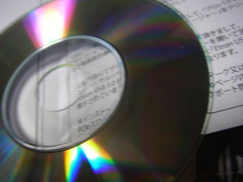 付属のドライバCDです。