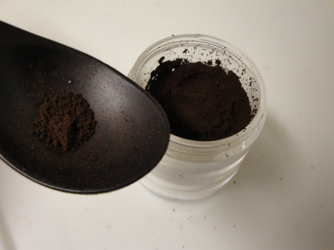 極細挽き…まるで土のようだ