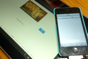 iPod touch(4th)との比較。Oh Nyo!