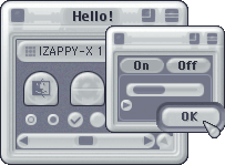 半透明な乳白素材を表現したスキームです。