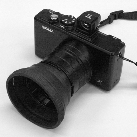 DP2sに装着(延ばした状態)