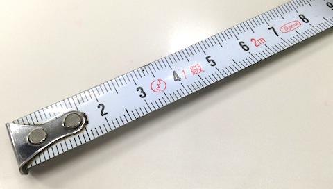 スッキリと見やすい目盛が入っています。