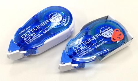 左が本体、右が詰替え用テープです。