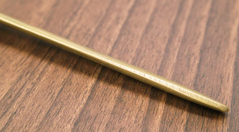 なぜか先端のほうが厚い。。。