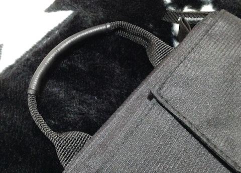 光触媒合皮が使われている持ち手部分