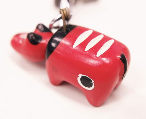 どこから見ても赤べこと分かりますね〜