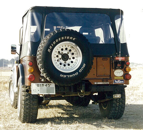 確か右側のアンテナ(ダミーですw)のあたりです。