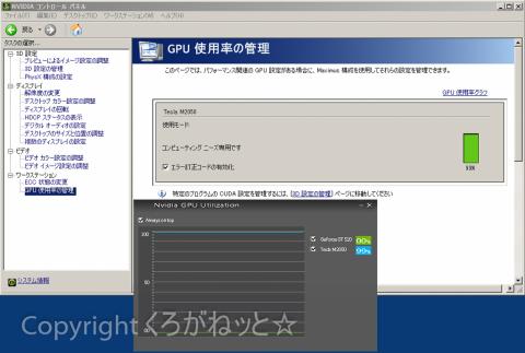 Tesla唯一のGPU使用率モニタアプリ