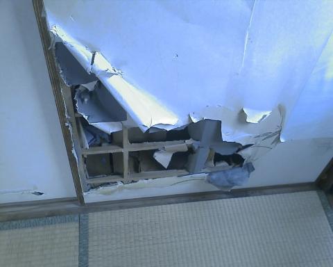 襖ビリビリ・・・半年でこの有様です。