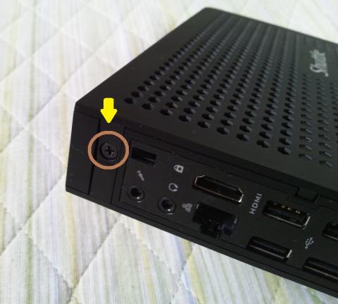 ネジ一つで簡単に!