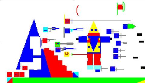 3歳になる三男に書かせてみたが・・・なんじゃこりゃ?