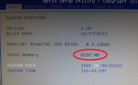 答えがでたぁ= 8GB認識! OSも問題無く起動できる!