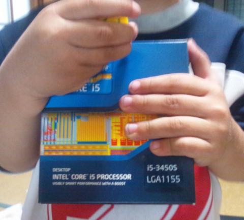 Core i5 3450Sは俺が頂いた!3歳児三男に強奪される!
