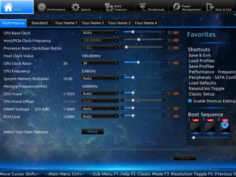UEFIの見た目もなかなか良い!