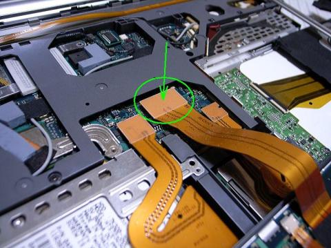 キーボードコネクタ接続