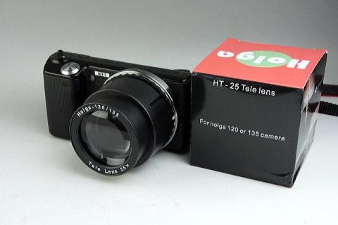 HOLGA Tele装着外観