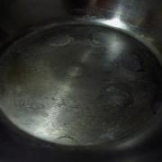 フライパンの底アップ