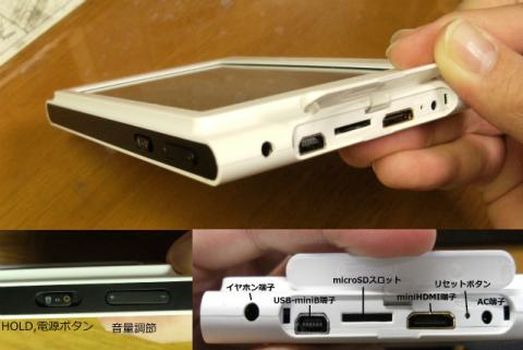 写真:端子、ボタン