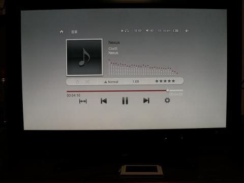 画像:音楽再生 TV出力