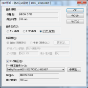 天体撮影 NIKON D700 + BORG101EDII 読み込み設定