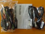 添付品4:LED液晶ディスプレイ(FR2701B)添付品(電源ケーブル、D-subおよびDVI-Dディスプレイケーブル、オーディオケーブル)