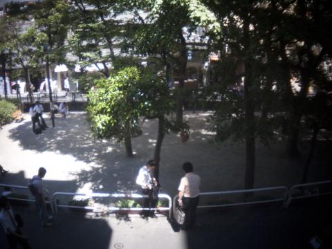 人の輪郭に幻想的なフレア。