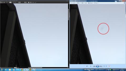 左がSILKYPIXを使って除去した物。右が除去前