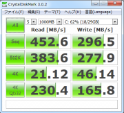 SSD 525 Crystal Disk Mark ランダム