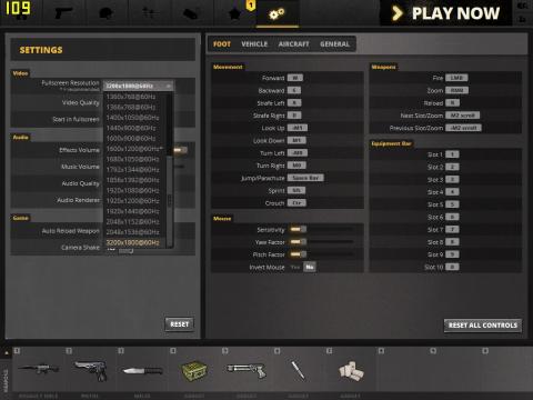 設定メニューから3200 x 1800を選択