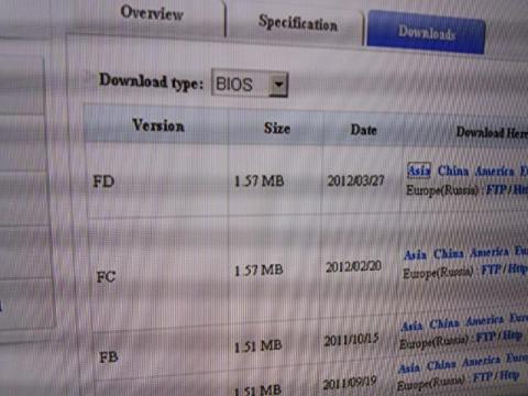 BIOS類も念のため入手