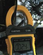 測定中・・・若干見づらいですが、このように表示されます。