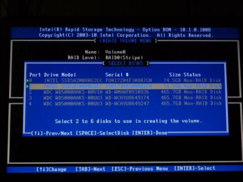 ディスクを選んで「スペース」