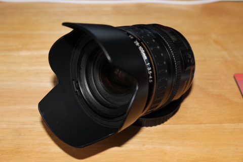 28-105mmに装着