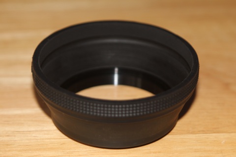 ラバーフード:伸ばした状態