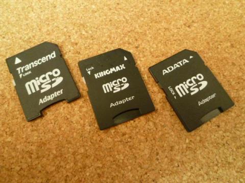 手持ちのSDアダプタ