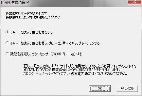 チャート使用を選択