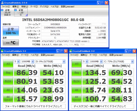 SSDSA2MH080G1GC SATA300 NCQ有り