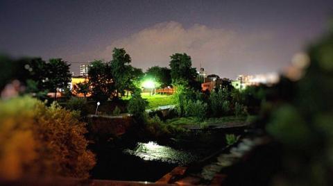 橋の上から加工後