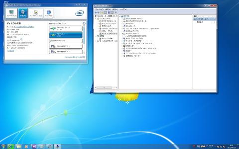 Rapid Storageの画面